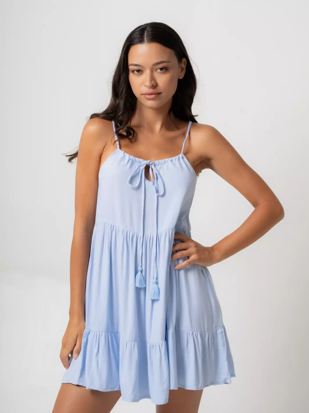 Conch Dress Ice Blue