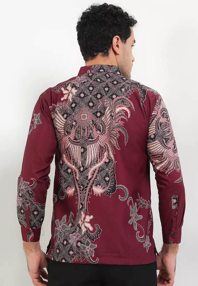 Kawiswara Kemeja Batik Exclusive Premium Pria Casual Modern Lengan Panjang