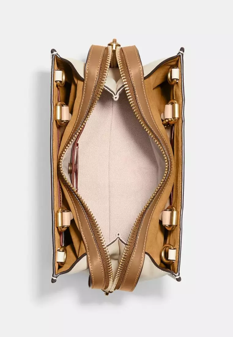 Coach Rogue 25 In Signature Textile Jacquard Chalk Ivory Multi