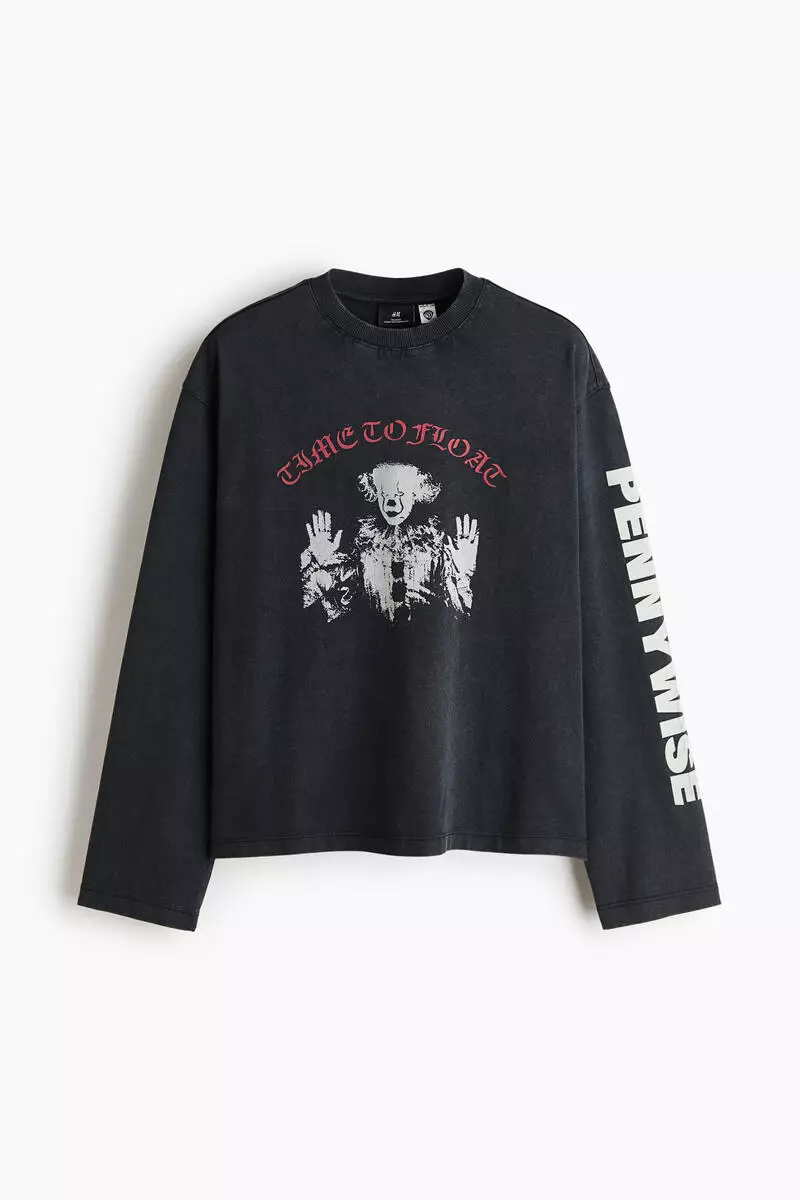 Regular Fit Boxy printed cotton T-shirt