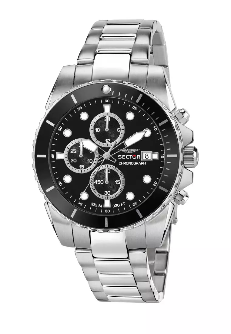 3 Years Warranty Sector 450 Collection 48mm Men s Chronograph Quartz Watch R3273776002