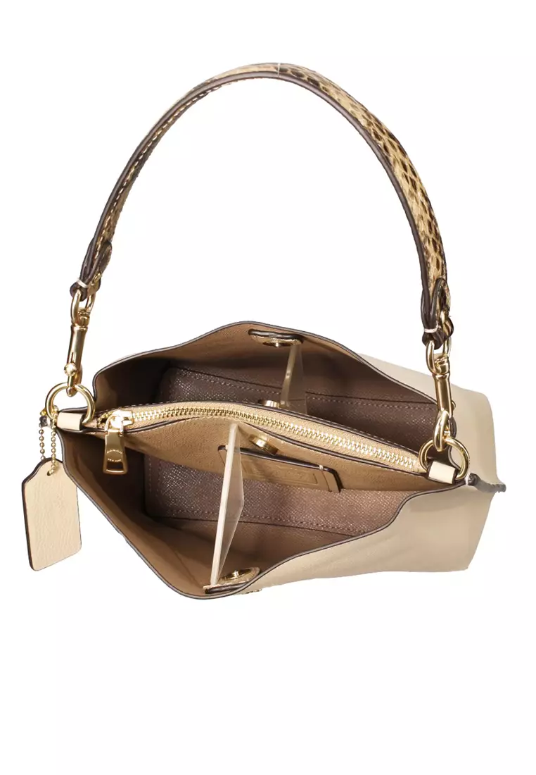 Coach Mollie 22 Pebbled Leather Mini Bucket Bag