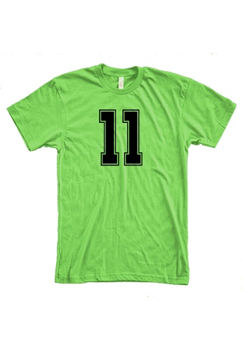 MRL Prints green Number Shirt 11 T-Shirt Customized Jersey 55B8AAA6A4F3A6GS_1
