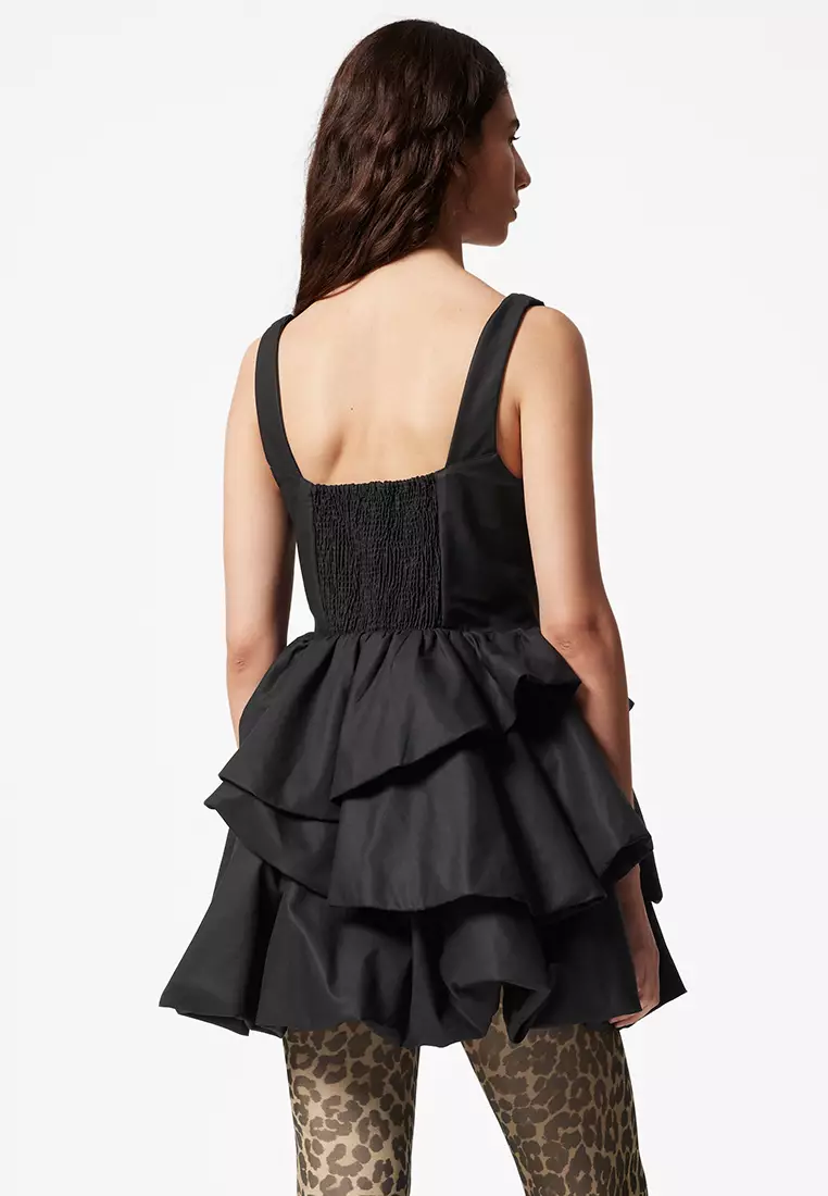 Tiered Bubble Mini Dress