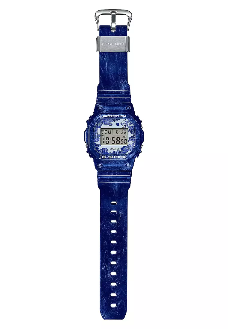 Jam Tangan Pria Casio G-Shock DW-5600BWP-2D Chinese Porcelain Digital