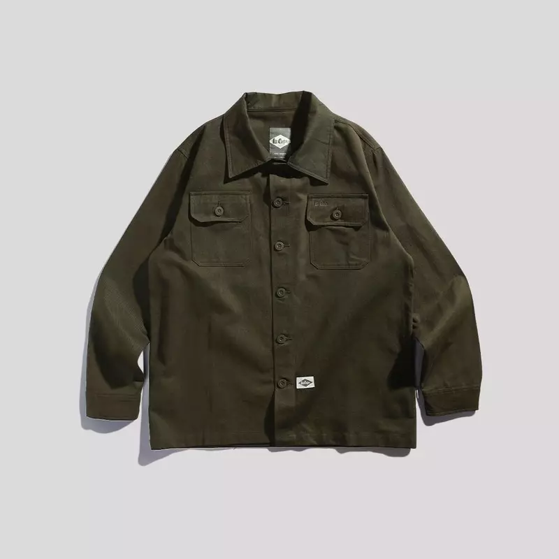 Lee Cooper Long Shirt Fatigue Olive