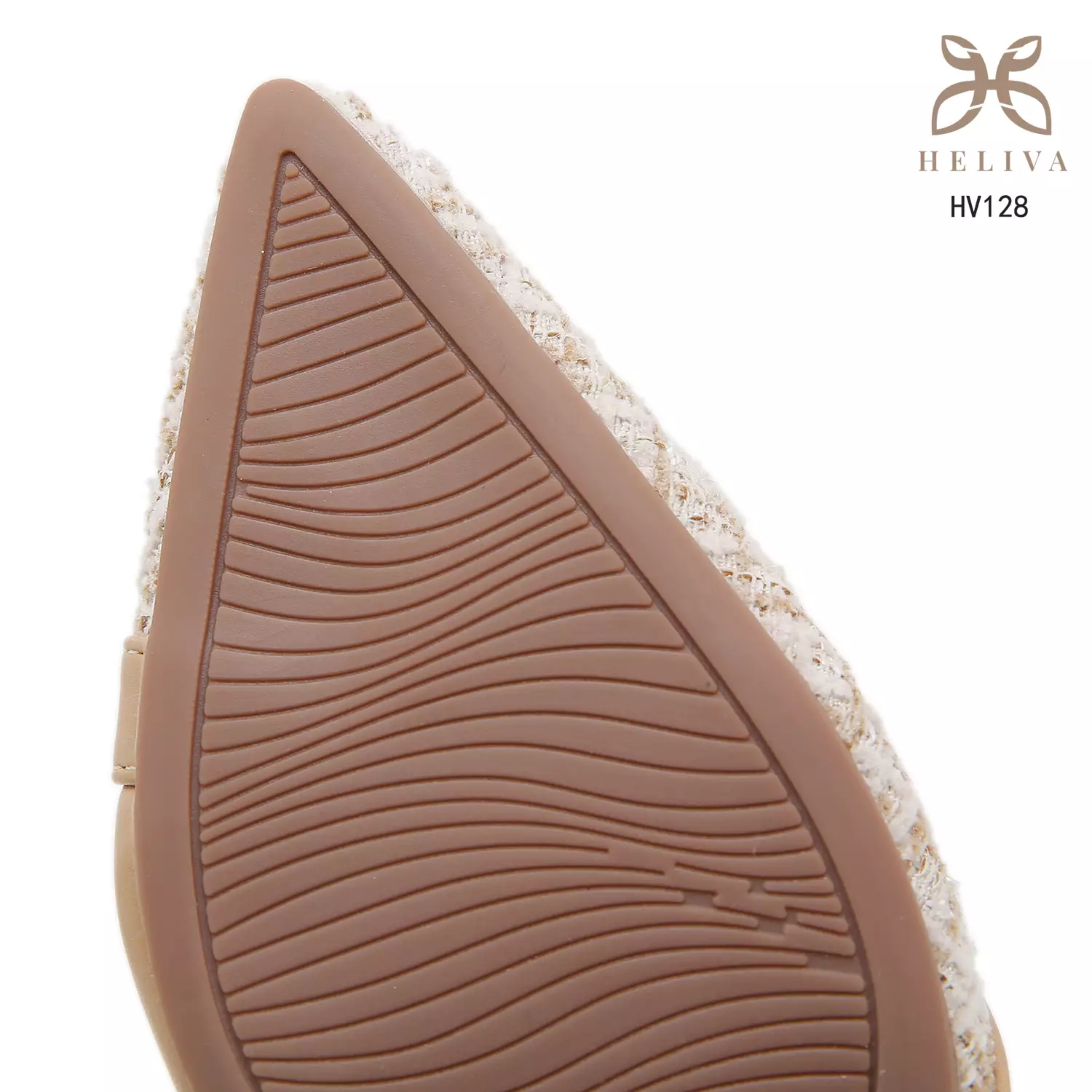 HELIVA MARLENA 5cm Slingback Block Heels Refined Tweed Texture & Classic Pointed Toe HV128