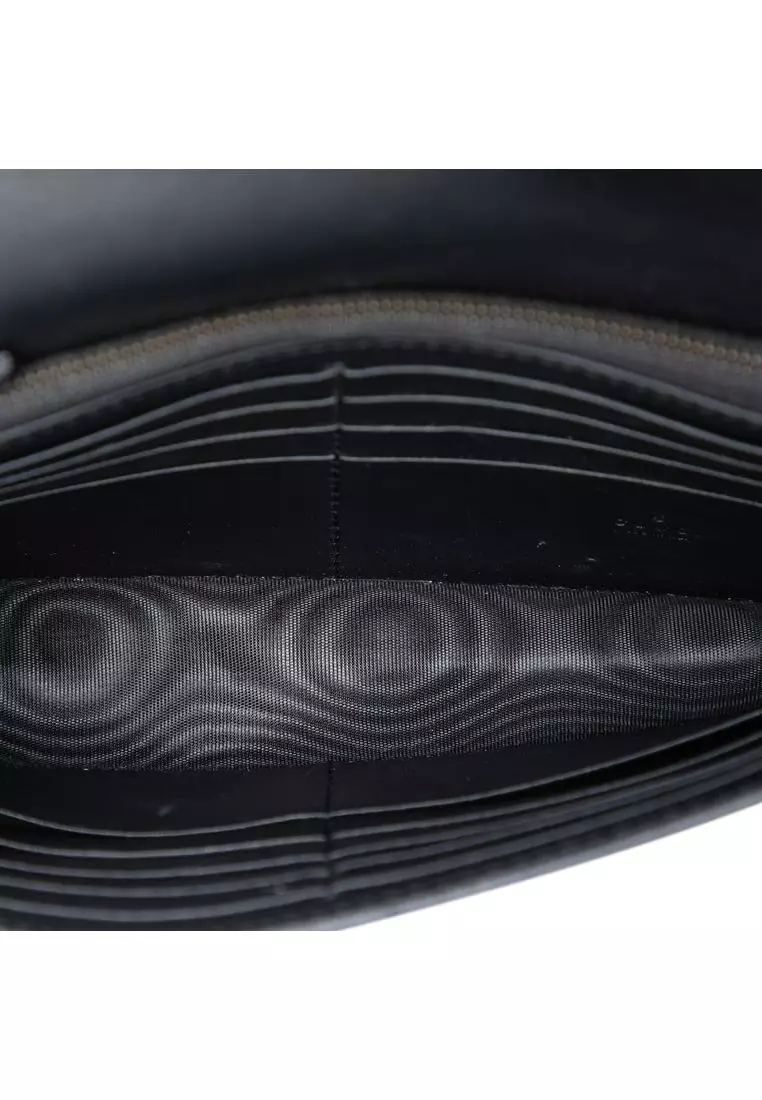 Pre-Loved Gucci Gg Supreme Peony Pearly Wallet On Chain