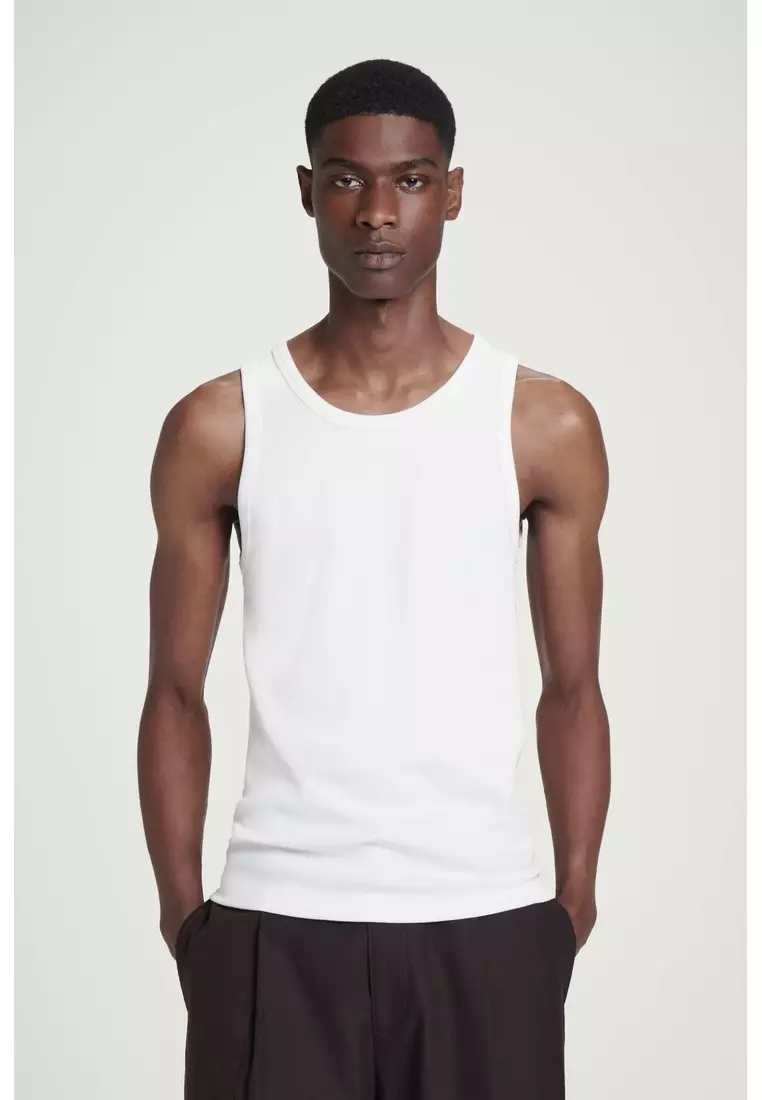 COS SLIM RIBBED COTTON TANK TOP 2026 | Buy COS Online | ZALORA Hong Kong