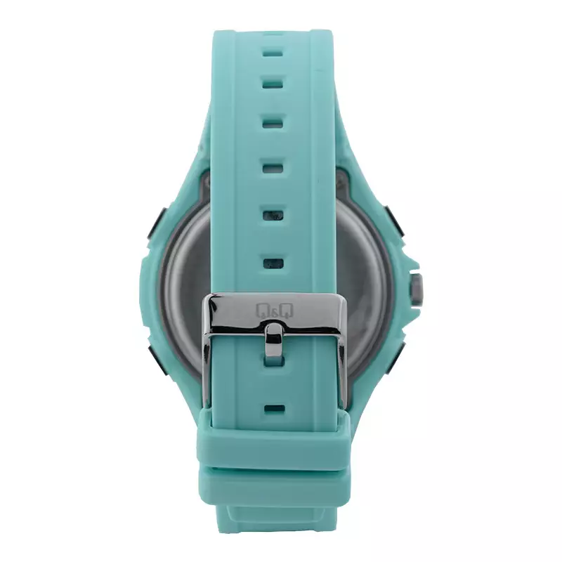 Jam Tangan Pria Q&Q Casual Fashion GW91J005Y Men Digital Analog Dial Light Blue Rubber Strap [No Box]
