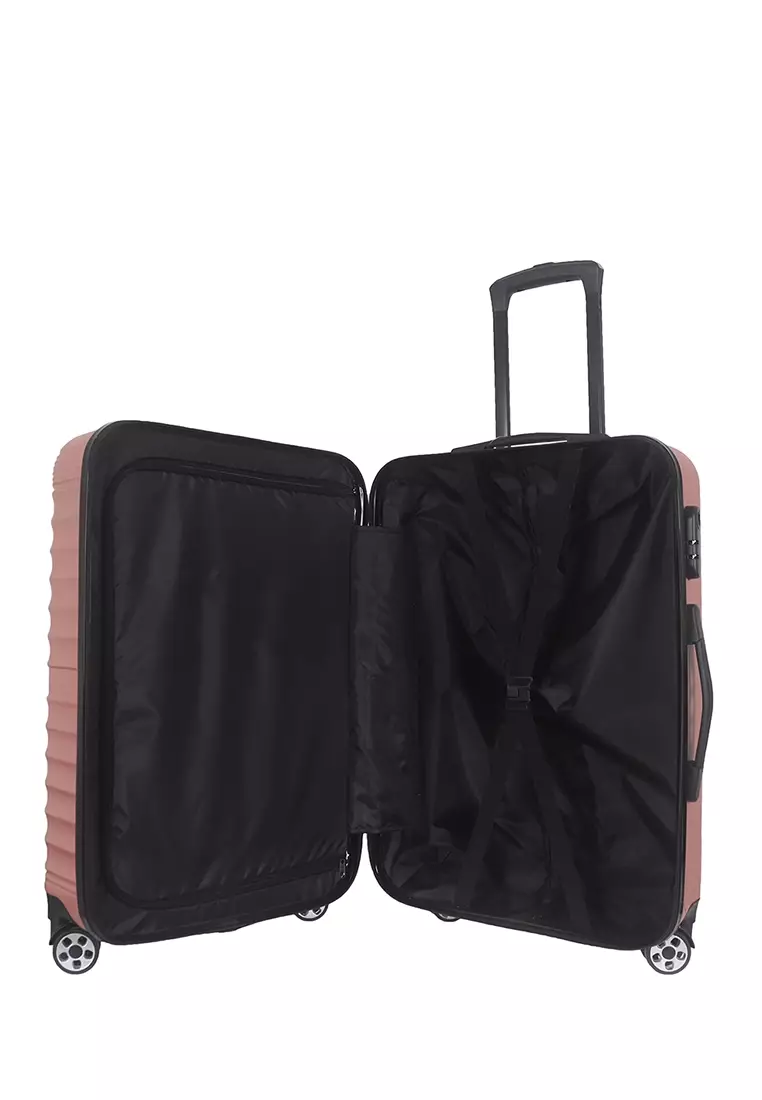 Koper - Trolley Case Polo Design 16501-08 - 24 inch Rose Gold