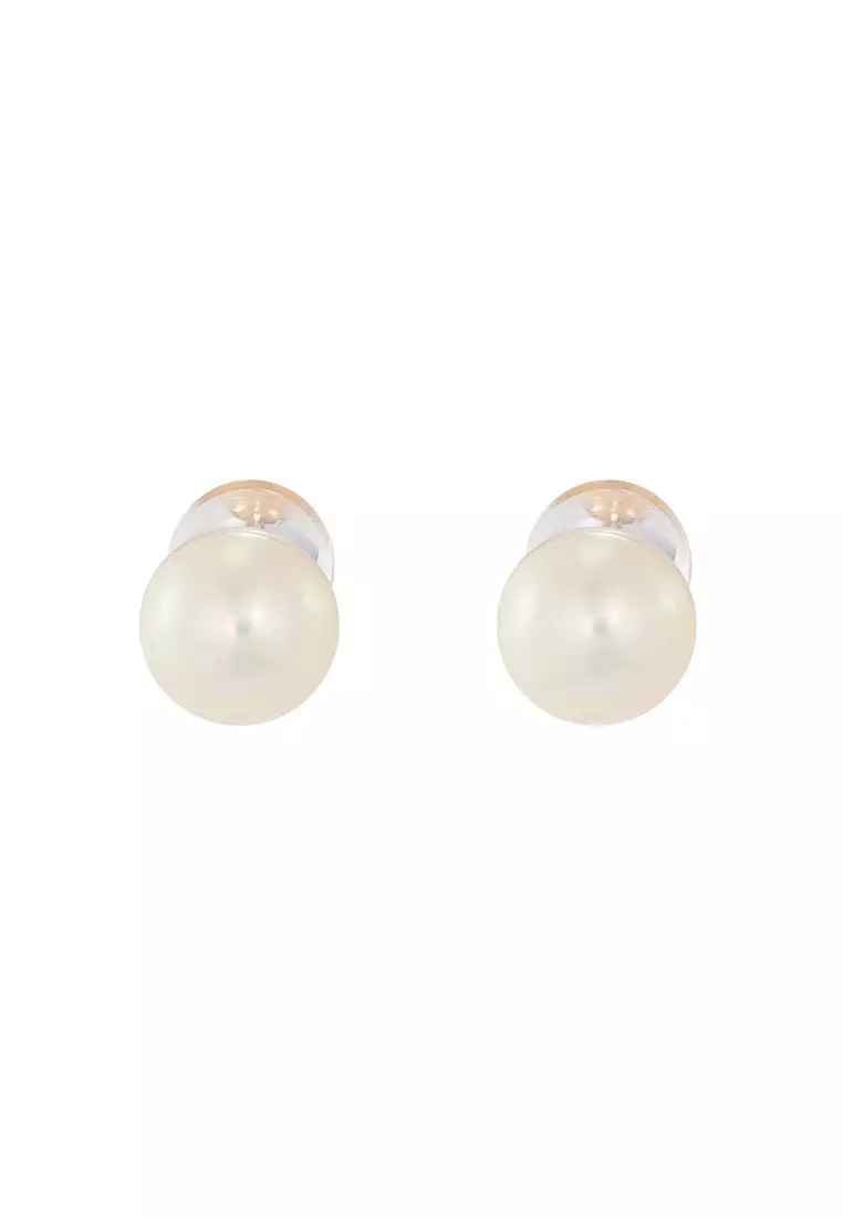 HABIB Freshwater Pearl Earrings in 375/9K Yellow Gold BE61564