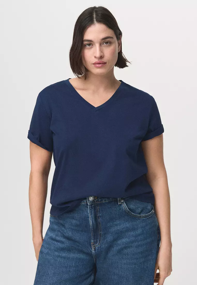 V-Neck Cotton T-Shirt