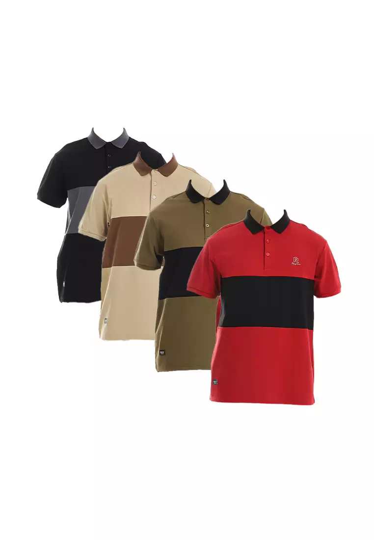 Forest Premium Cotton 210gsm Cut & Sew Polo T Shirt Men  - 24017-16LtKhaki