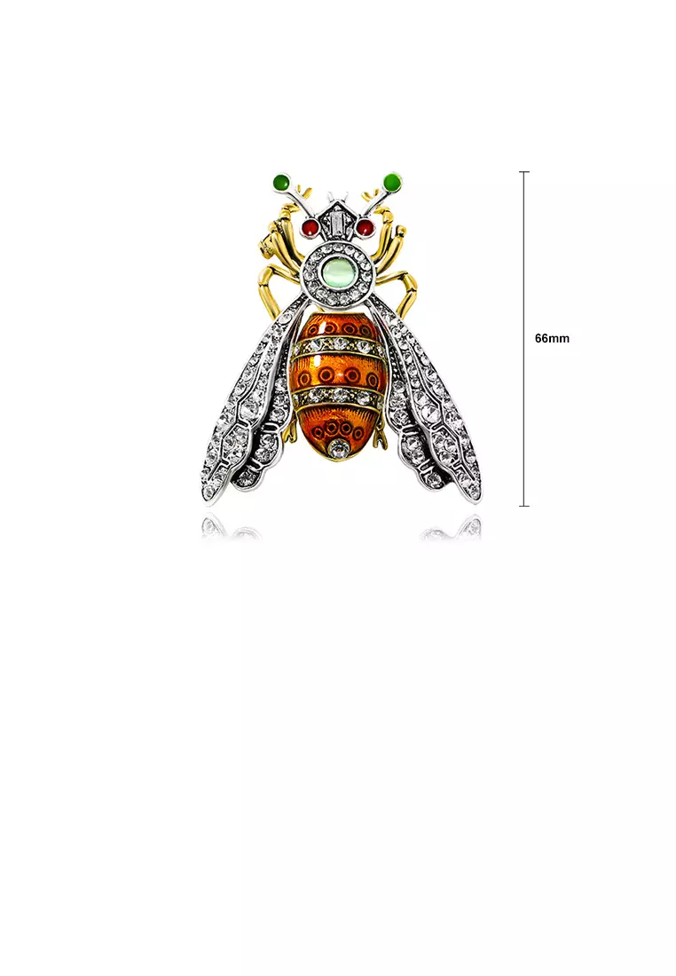 Gold bee brooch outlet