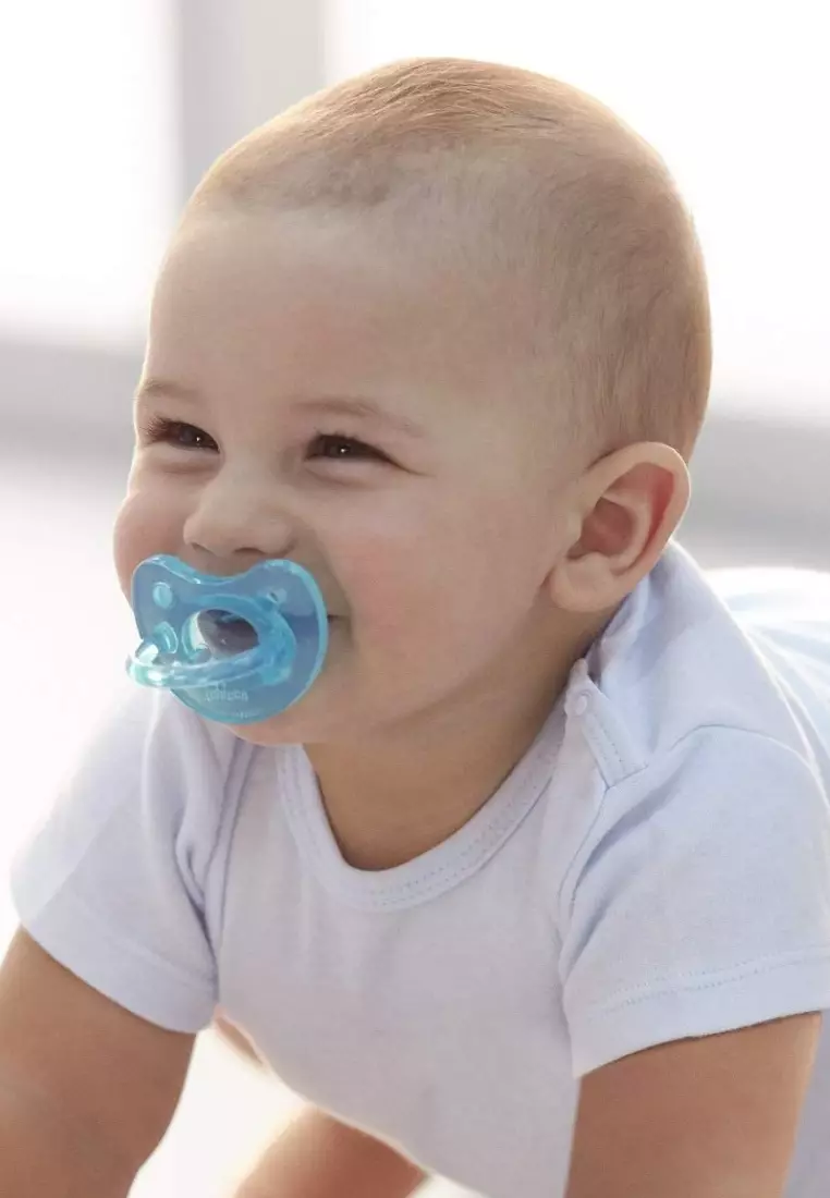 Chicco Physio Soft Soother Silicone - 0-6m, Blue