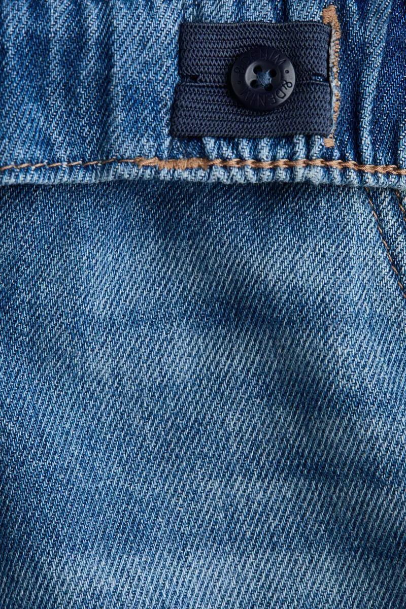 Cotton denim joggers