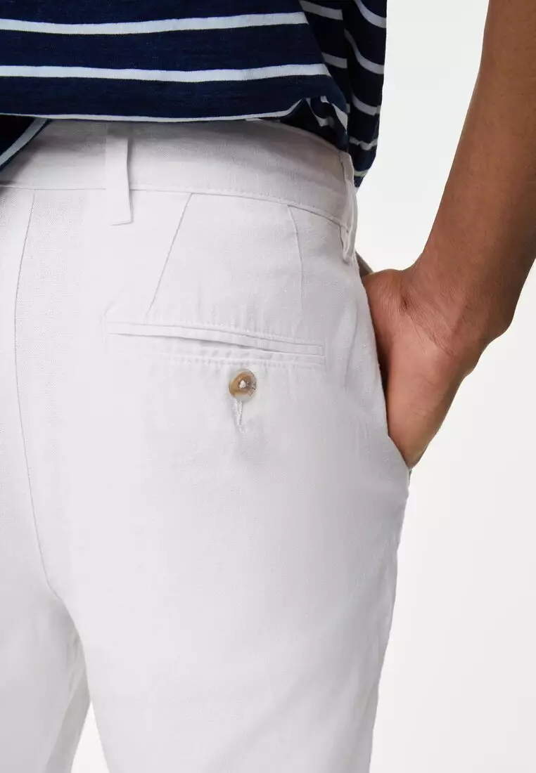 M&s mens linen shorts top