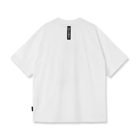 Snapback Hipdog Applique T-Shirt White