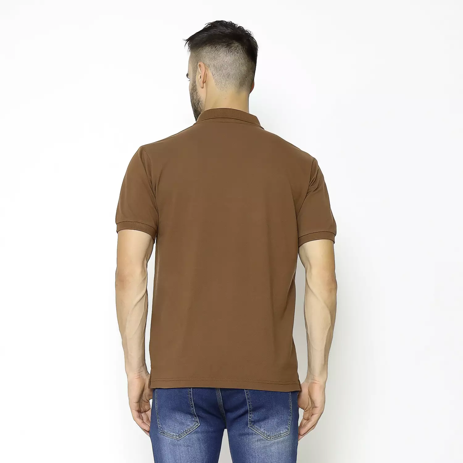 Hammer Men Basic Polo Z1PO001C1 I Kaos Polo Basic Lengan Pendek Cokelat