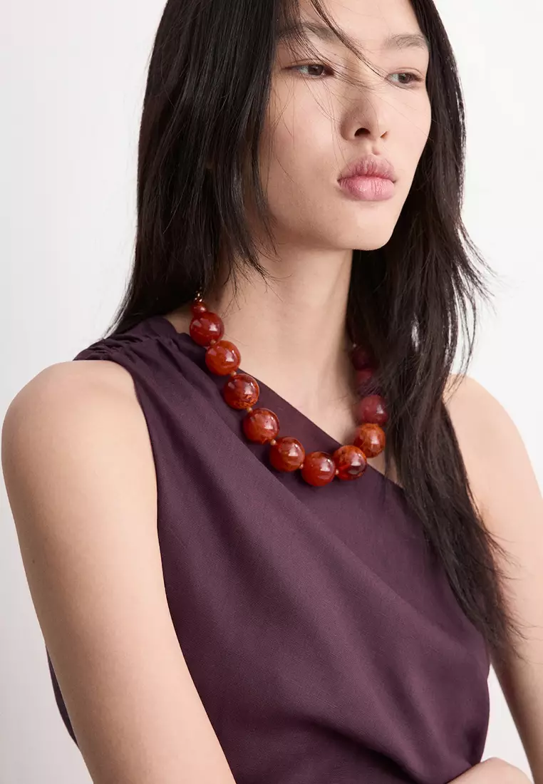 Asymmetrical Dress With Side Slit