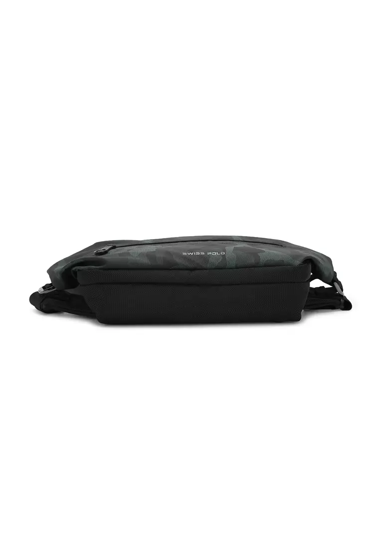 Camouflage Waist Bag / Belt Bag / Chest Bag - Black