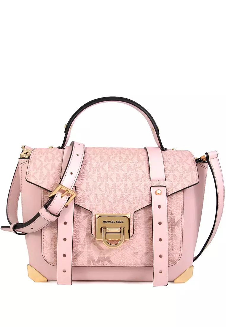 Michael Kors Manhattan Signature Medium Satchel Powder Blush