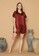 Cynthia multi Cynthia Kimono Satin Short Sleeve Shirt and Shorts 3 in 1 All Size - Maroon DC7E3AABD73351GS_1
