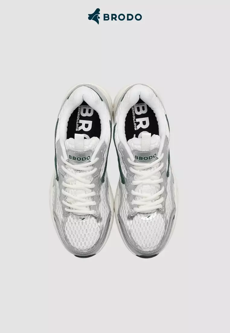 BRODO - Sneakers Ace Nexus Silver Green OWS