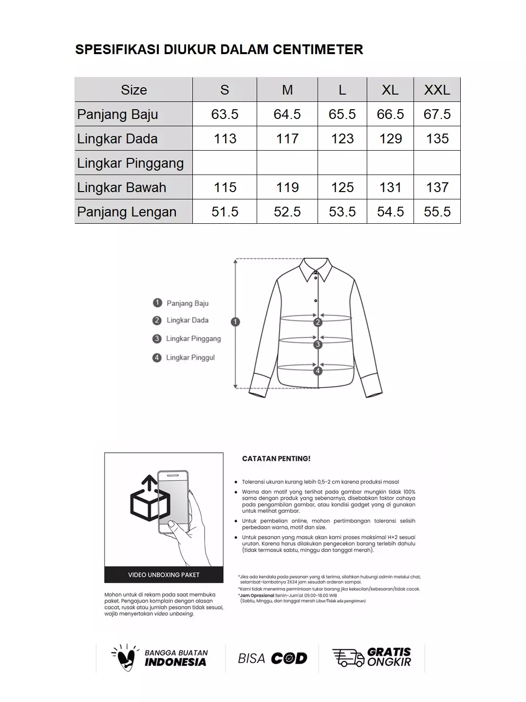 MINIMAL - Serine - Kemeja Satin Motif Geometris - Beige Warna Beige