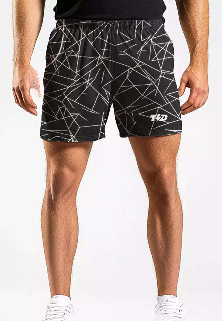 MB103 celana pendek pake pola triangle black