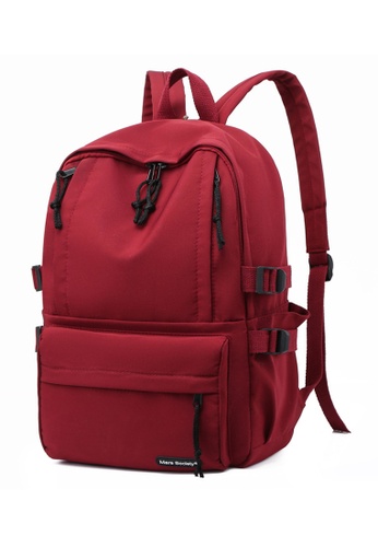 women s fashionable all match school bag leisure backpack red