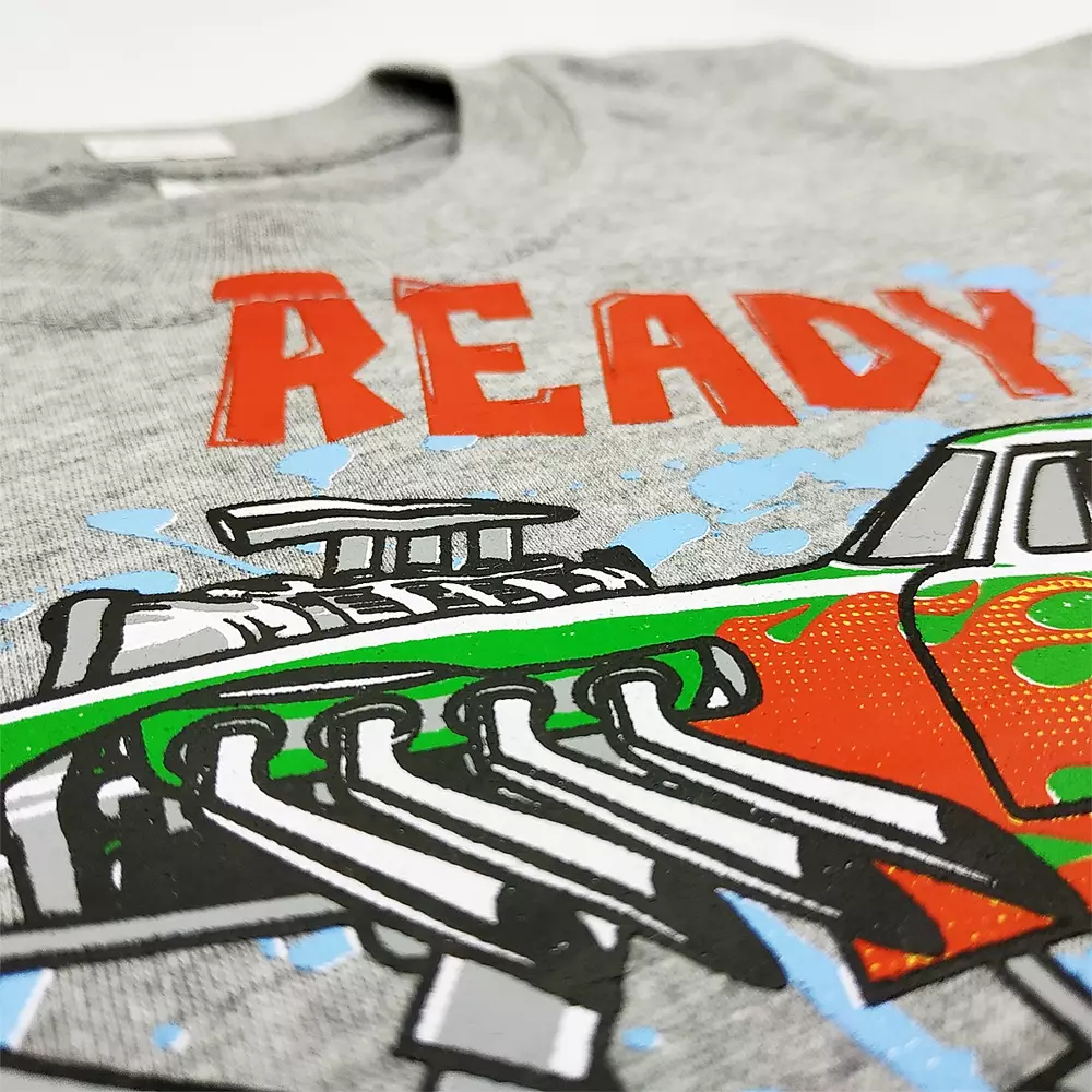 Wakakids Baju Atasan Kaos Anak Laki Laki Usia 1 Tahun Hingga 7 Tahun T-shirt Motif Ready To Tractor 3849