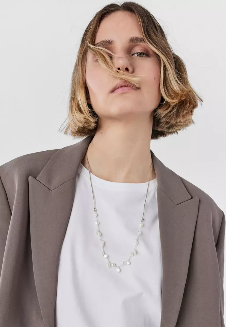 Buy TOUS TOUS Icon Pearl Silver and Pearl Necklace Online | ZALORA Malaysia
