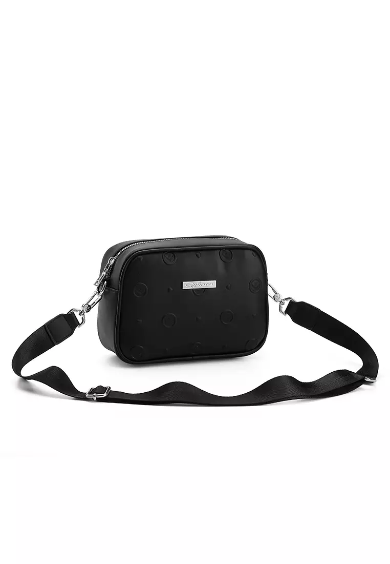 GYKACO MIURI Black - Tas Wanita Sling Bag - Fashion Top Handle Bag (Import)