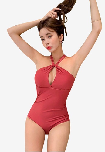 Buy Sunnydaysweety Halter One Piece Swimsuit 21 Online Zalora Philippines