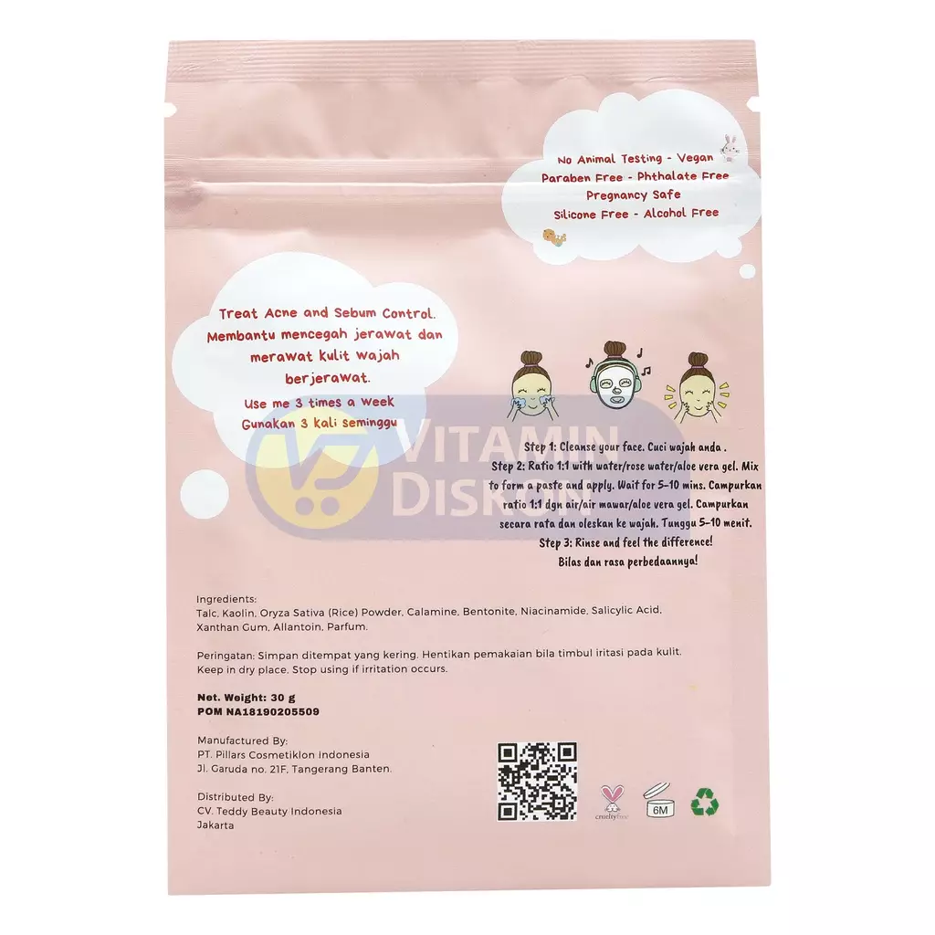 TEDDY CLUBS PINK LAVA ACNE 30GR