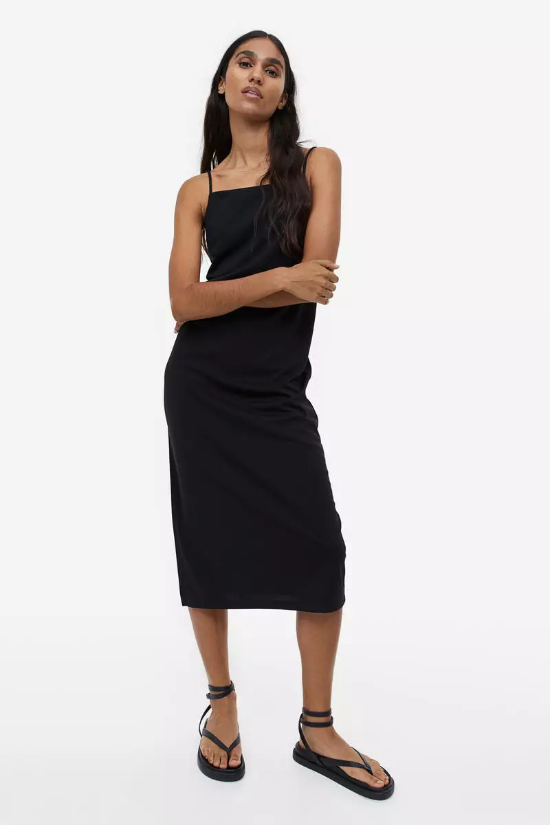 Buy Hu0026M Jersey slip dress 2023 Online | ZALORA Singapore