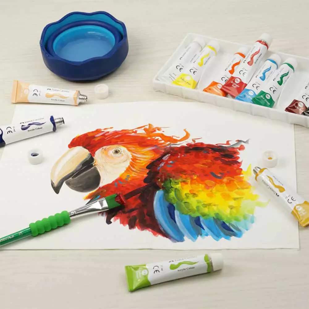 Faber Castell 12 Ml Set 12 Pcs Cat Akrilik 572312