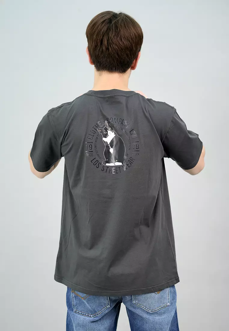 LGS Street - Kaos - Streetwear - Abu - Unisex - ST.30.H093.009.C