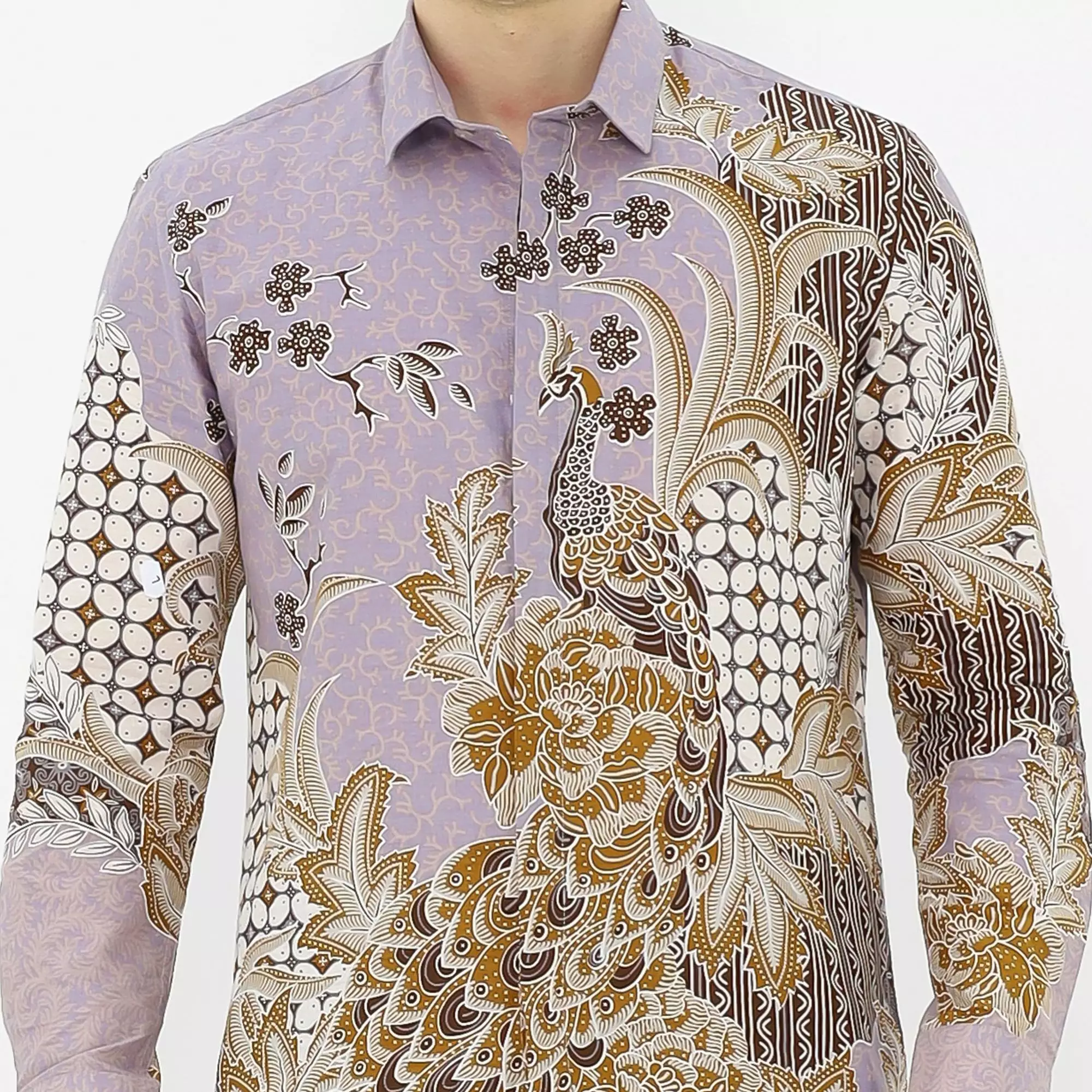 MAGINOT JAGANA Batik Pria Slim Fit Lengan Panjang
