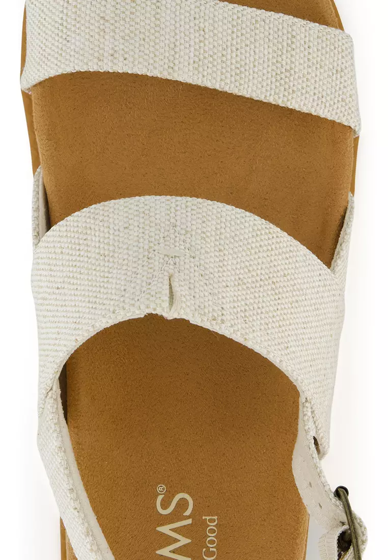 TOMS Women Marin Natural Yarn Dye Strap Sandals