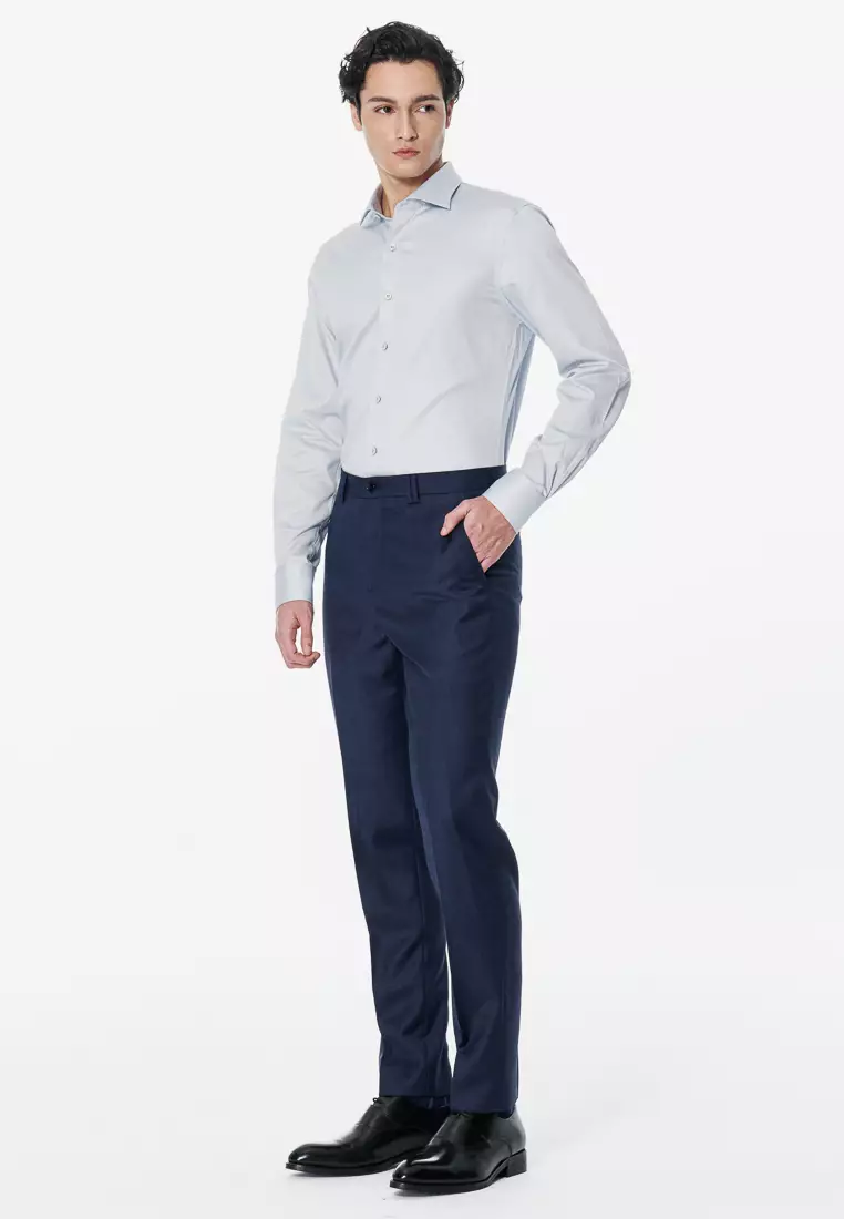 Milano Collection Light Grey Classic Shirt