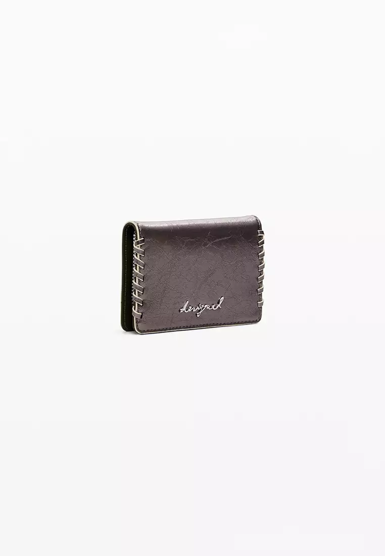 Small convertible metallic wallet