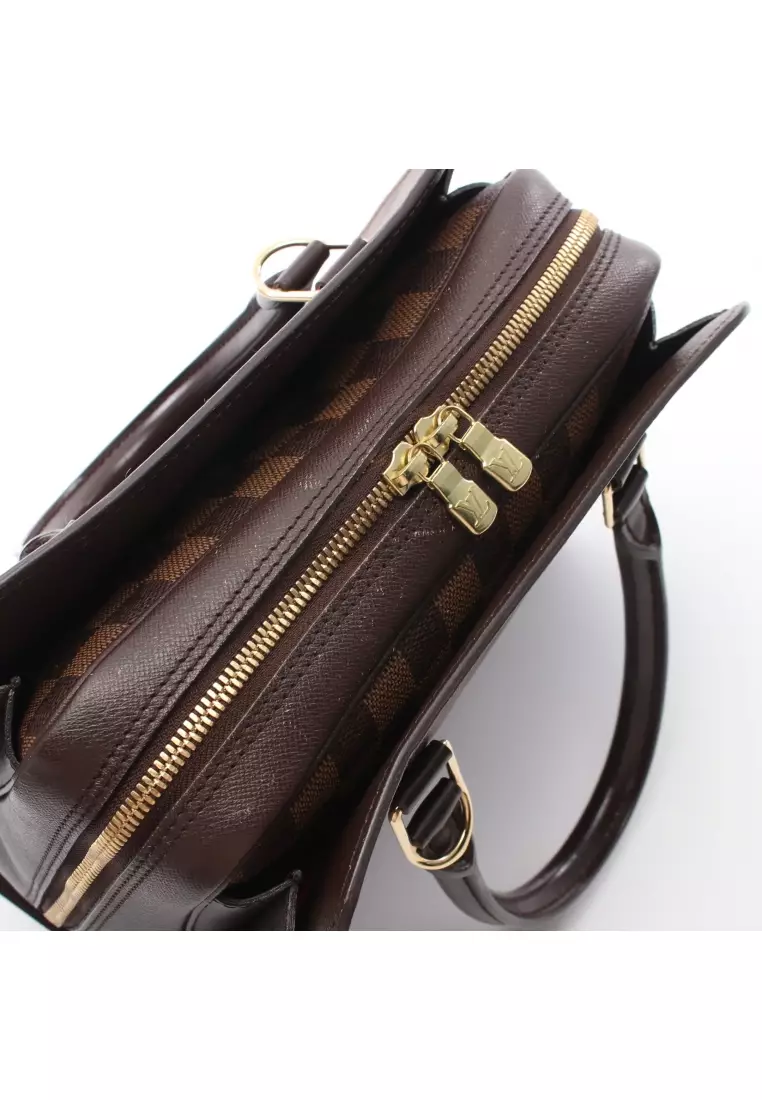 Shop for Louis Vuitton Damier Ebene Canvas Leather Triana Bag