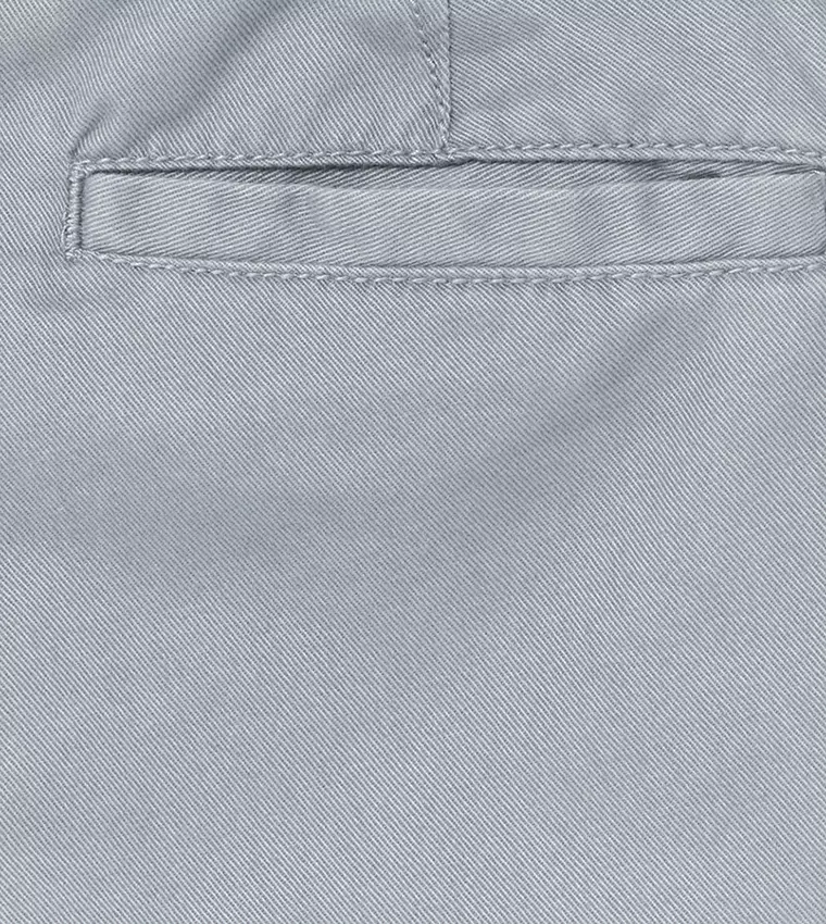 Boys Stretch Chino Shorts - Celana Pendek Bayi & Anak Laki (Abu)