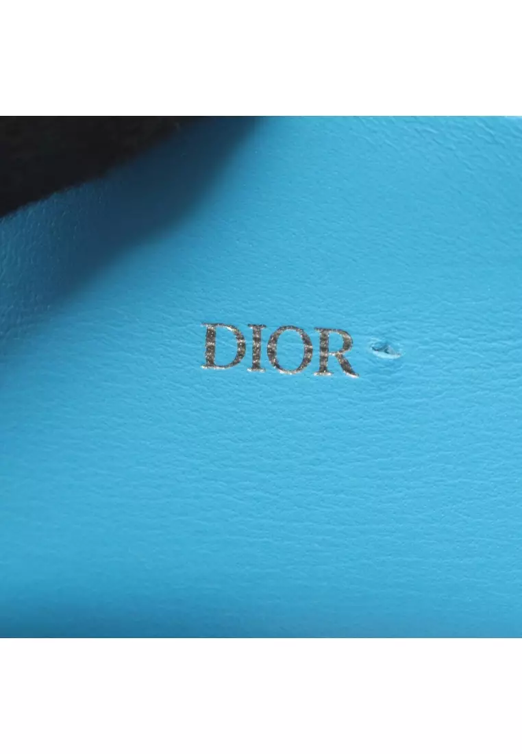 Pre-Loved Christian Dior saddle AirPods Pro case earphone case leather blue