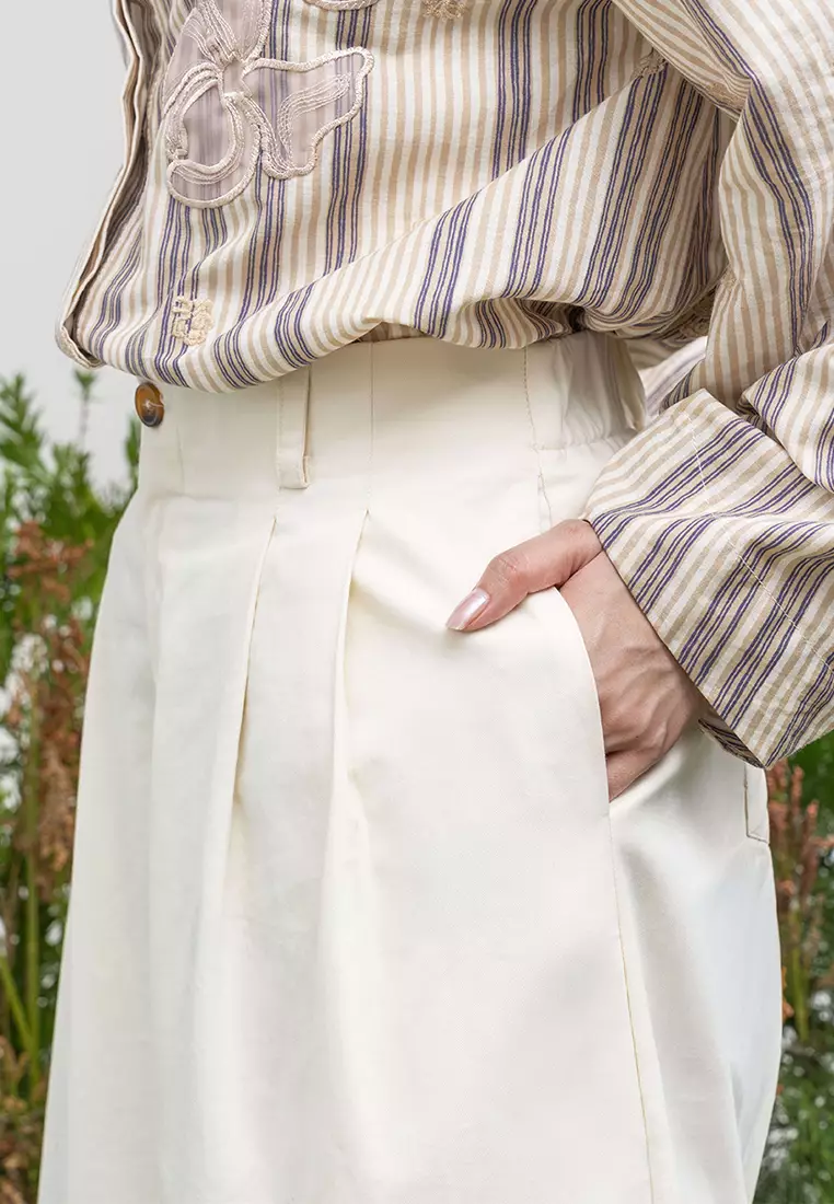 Kami Auria Loose Pants Ivory