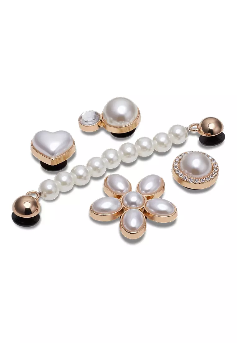 Crocs Dainty Pearl Jewelry 5 Pack Jibbitz