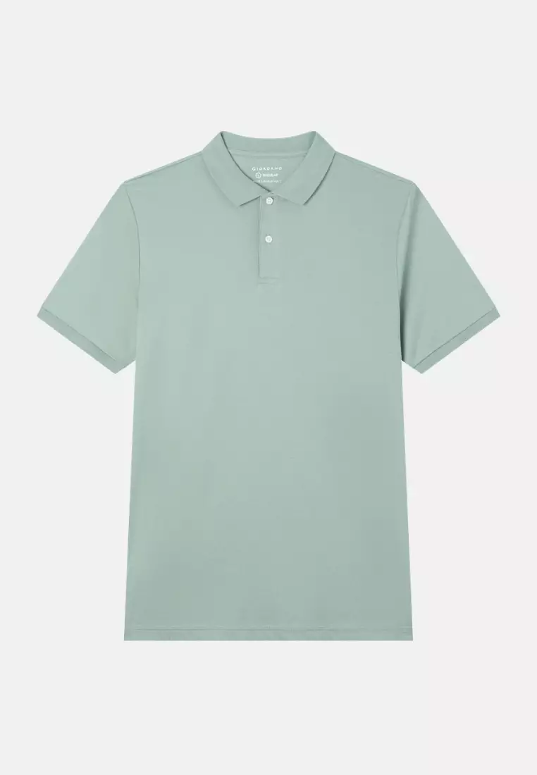 Giordano Men Luxe Touch Regular Fit Mercerized Short-Sleeve Polo Shirt